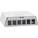 Rutenbeck<br>Patch panel for UM-Cat6aA modules, 6 ports Keystone 239 111 06<br>Article-No: 241585