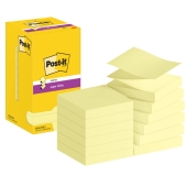 3M<br>Haftnotiz Post-it Z-Notes 76x76mm Super Sticky gelb<br>-Preis für 12 Stück<br>Artikel-Nr: 4064035065577