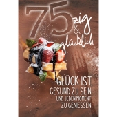 <br>Geburtstagskarte Zahl 75 52-7075<br>Artikel-Nr: 9004546545149