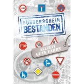 <br>Glückwunschkarte zum Führerschein 44-1003<br>-Preis für 6 Stück<br>Artikel-Nr: 9004546545958