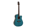 DIMAVERY<br>STW-90 Western Guitar, crystal blue<br>Article-No: 26245083