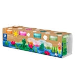 STAEDTLER<br>Spielknete Noris® junior, wasserhaltig, Pack mit 4 Sonderfarben je 130g 8134 02<br>Artikel-Nr: 4006608815554