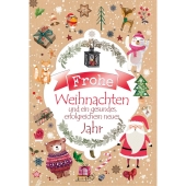 <br>Doppeltext-Weihnachtskarte 22-1158<br>-Preis für 6 Stück<br>Artikel-Nr: 9004546552680