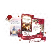 <br>Weihnachtskarte midi, sortiert 22-2882<br>-Preis für 60 Stück<br>Artikel-Nr: 9004546555032