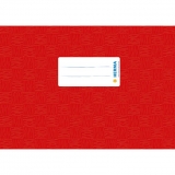 Herma<br>Book cover plastic A5 landscape red 19840<br>-Price for 10 pcs.<br>Article-No: 4008705198400