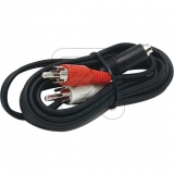 EGB<br>Cable 2 cinch plugs/1 jack socket 1.5 m<br>Article-No: 295320