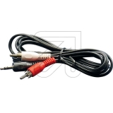 EGB<br>Kabel 2x Cinch-Stecker/3,5 Klinkenst Stereo 1,5 m<br>Artikel-Nr: 295370