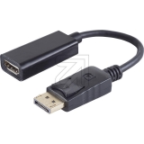<br>Adapter, Displayport Stecker 1.2 auf HDMI Buchse 14-05011