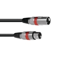 OMNITRONIC<br>XLR cable 3pin 1m bk/rd<br>Article-No: 30220406