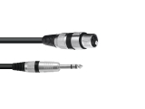OMNITRONIC<br>Adaptercable XLR(M)/Jack stereo 0.9m bk<br>Article-No: 30225195