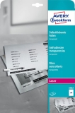 Zweckform<br>Laser copier film A4 25B clear coated for Ohp<br>-Price for 25 Sheet<br>Article-No: 4004182034828