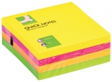 Q-Connect<br>Sticky note pad 76x76mm Q-Connect neon<br>Article-No: 5705831013483