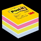3M<br>Haftnotiz Würfel Post-it 52x52mm farbig sortiert<br>Artikel-Nr: 4046719532650