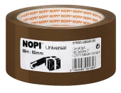 Nopi<br>Packing tape 66m 50mm universal brown 57953-00000<br>-Price for 66 meter<br>Article-No: 4042448041296