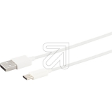 S-Conn<br>USB 2.0 cable, USB 2.0 A to USB type C, white, 1m 14-13041<br>Article-No: 352200