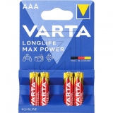 VARTA<br>LONGLIFE Max Power AAA 04703110404 (Micro)<br>-Preis für 4 Stück<br>Artikel-Nr: 371200