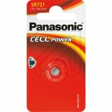 Panasonic<br>Knopf-Zelle SR721EL/1B (362)<br>Artikel-Nr: 376135