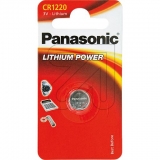 Panasonic<br>lithium battery CR-1220EL/1B<br>Article-No: 376540