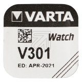 VARTAUhrenbatterie V 301Artikel-Nr: 376720