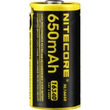 Nitecore<br>Li-ion battery 16340 NL1665R USB<br>Article-No: 376895