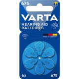 VARTA<br>Hörgerätebatterien Typ 675 24600101416<br>-Preis für 6 Stück<br>Artikel-Nr: 376935