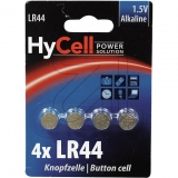 HyCell<br>Knopfzelle LR 44 1516-0024<br>-Preis für 4 Stück<br>Artikel-Nr: 377360