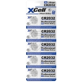 XCell<br>Lithium button cell CR 2032 XCell<br>-Price for 5 pcs.<br>Article-No: 377470