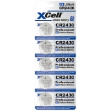 XCell<br>Lithium button cell CR 2430 XCell<br>-Price for 5 pcs.<br>Article-No: 377475