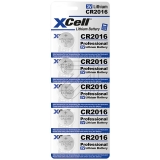 XCell<br>Lithium-Knopfzelle CR 2016 XCell<br>-Preis für 5 Stück<br>Artikel-Nr: 377480