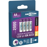 Ansmann<br>Li-ion battery USB 1.5 V mignon 1312-0036 Ansmann<br>-Price for 4 pcs.<br>Article-No: 377515