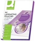 Q-Connect<br>Laminating pouch A4 2x125mym 100pcs<br>-Price for 100 pcs.<br>Article-No: 5705831041165