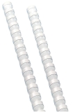 Q-Connect<br>Spiral Binderücken 12mm 21R weiß Q-Connect<br>-Preis für 100 Stück<br>Artikel-Nr: 5705831240230