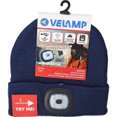 VELAMP<br>Mütze mit LED dunkelblau CAP04<br>Artikel-Nr: 395935