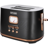 Muse<br>Stainless steel toaster black MS-130 BC Muse<br>Article-No: 436420