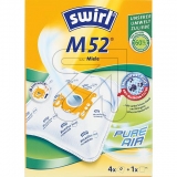 Swirl<br>Staubbeutel Swirl M 52 MicroPor Plus Green<br>-Preis für 4 Stück<br>Artikel-Nr: 452430
