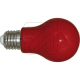 LEDmaxx<br>LED Lampe Glühlampenform E27 3W rot A27RO36<br>Artikel-Nr: 528330