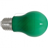 LEDmaxx<br>LED Lampe Glühlampenform E27 3W grün gg106548<br>Artikel-Nr: 528360