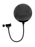 OMNITRONIC<br>Mikrofon-Popfilter, Metall schwarz