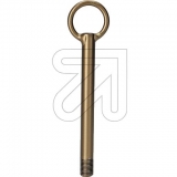 D. W. Bendler<br>Hanging tube with ring made of antique brass 2672.0125.0030.2107<br>-Price for 5 pcs.<br>Article-No: 601180