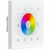 EVN<br>RGB/RGB+W-Funkdimmer-Wandpanel, 4 Kanal WIFI-WPRGB+W-w<br>Artikel-Nr: 613370