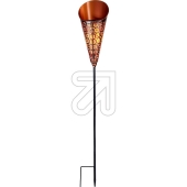 Näve<br>LED solar ground spike Torch 5296147 copper<br>Article-No: 620675