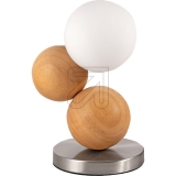 FABAS LUCE<br>LED table lamp Micky oak wood/nickel 3754-30-215<br>Article-No: 629865