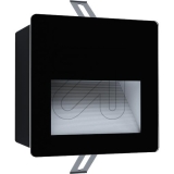 EGB<br>LED wall recessed IP65, 2.5W 4000K, glass black 230V, square, 99574<br>Article-No: 639990