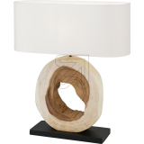 ORION<br>Table lamp wood/fabric white LA 4-1215/1 decor<br>Article-No: 641935