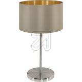 <br>Textile table lamp taupe/gold 31629<br>Article-No: 645020
