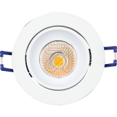 rutec Licht GmbH & Co. KG<br>LED Einbaustrahler 6W 3000K, weiß 230V, Abstrahlwinkel 36°, schwenkbar, ALU57301WW<br>Artikel-Nr: 645225
