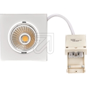 nobilé AG<br>LED recessed spotlight, square, 8W 4000K, chrome 230V, beam angle 38°, swiveling, dimmable, 1868050213<br>Article-No: 645470