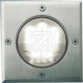 EVN<br>Ground recessed spotlight 9W stainless steel 677 410 square<br>Article-No: 651135
