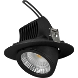 Rolux Leuchten<br>LED recessed spotlight Ra<90, 27W 4000K, black 230V, beam angle 38°, DF-72002, 0180720024-s<br>Article-No: 651330