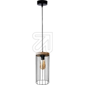 SPOT light<br>Pendant light Timeo max black/oiled oak 1 bulb. 19619104<br>Article-No: 660100